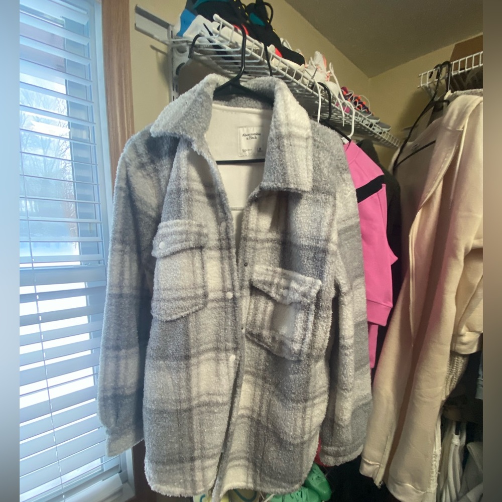 Abercrombie & Fitch Sherpa flannel